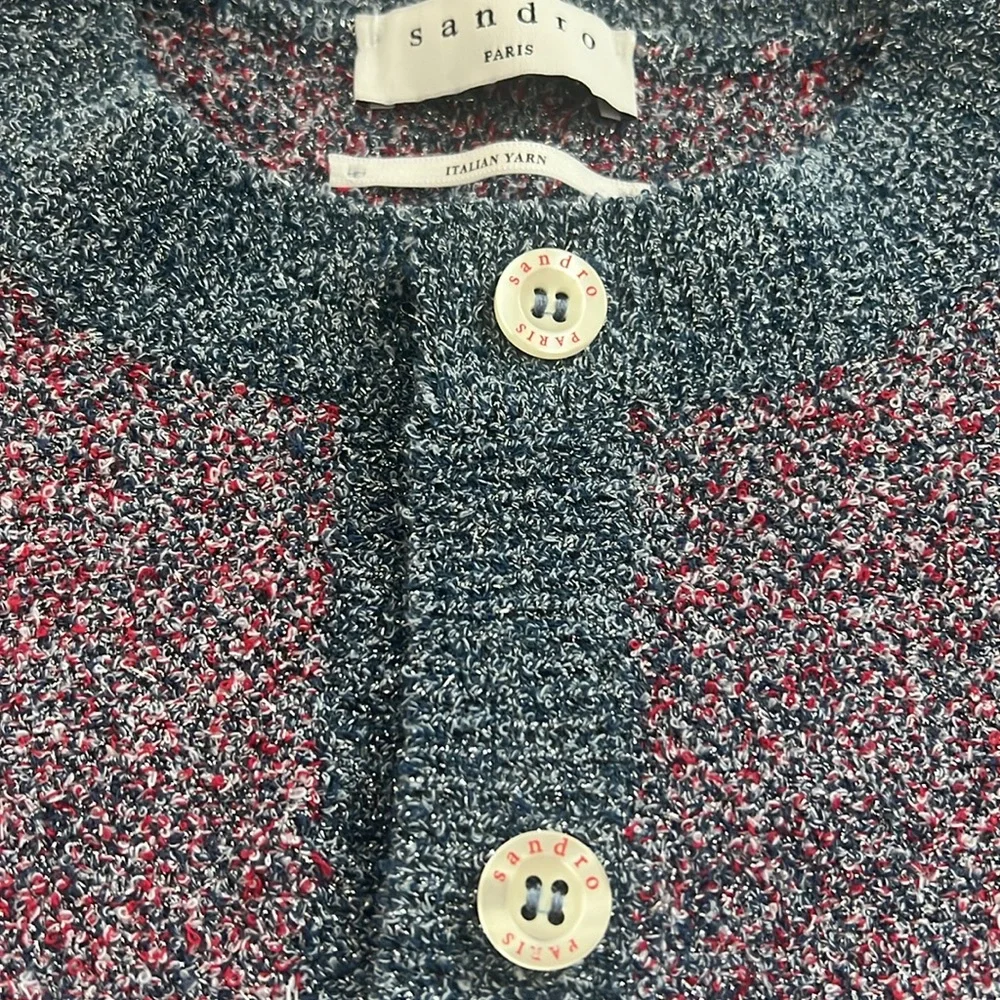 Like New Sandro Violet Cardigan - Picture 3 of 11